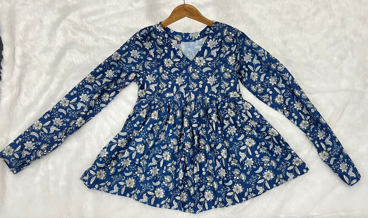 Running Wear Peplum Style Western Top