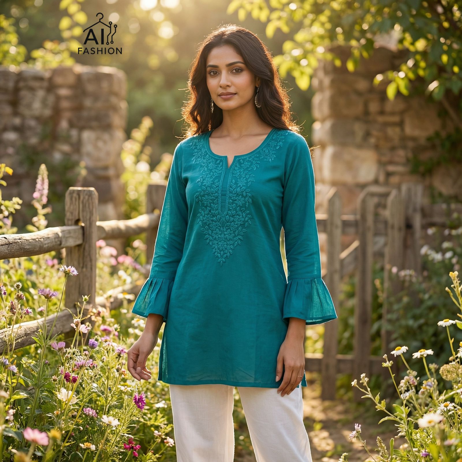 Lightweight Summer Embroidery Kurti