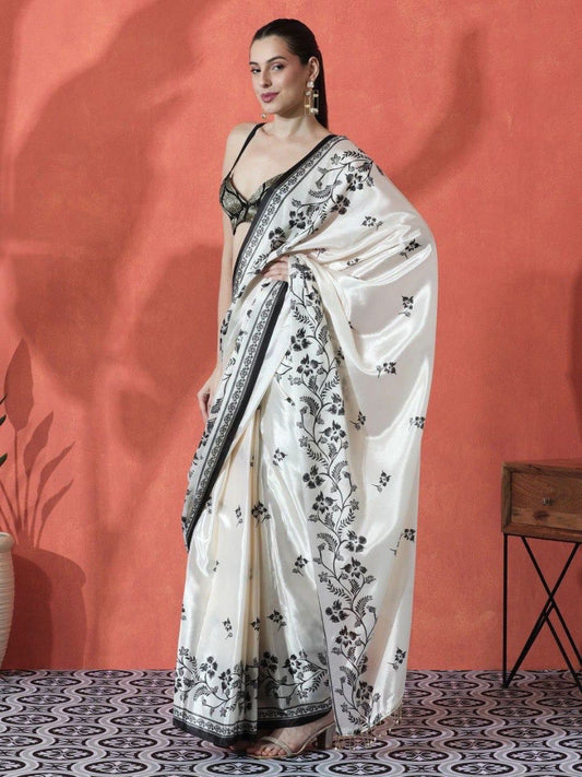Premium Soft Japan Silk Digital Printing Saree