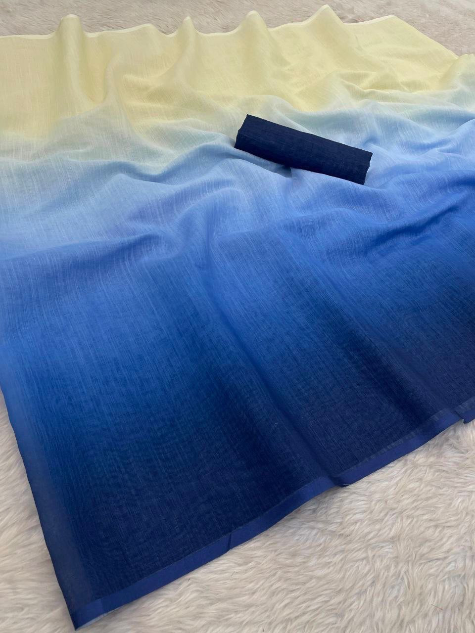 Summer Wear Lightweight Shade Blend Saree