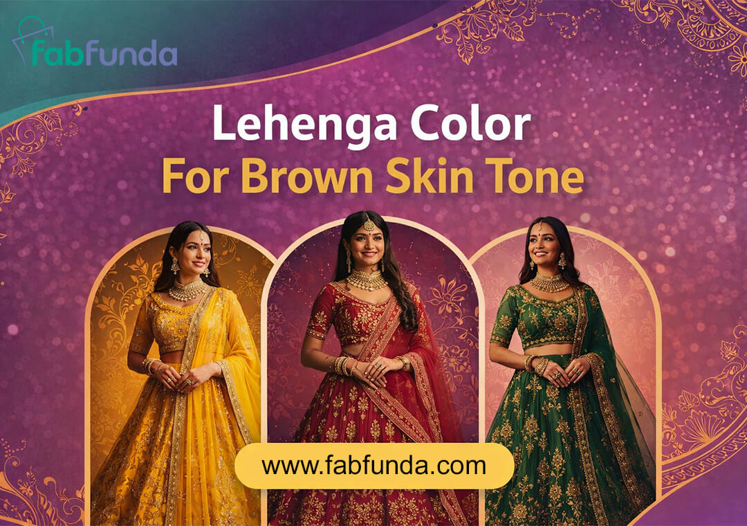 Lehenga Colour For Brown Skin Tone