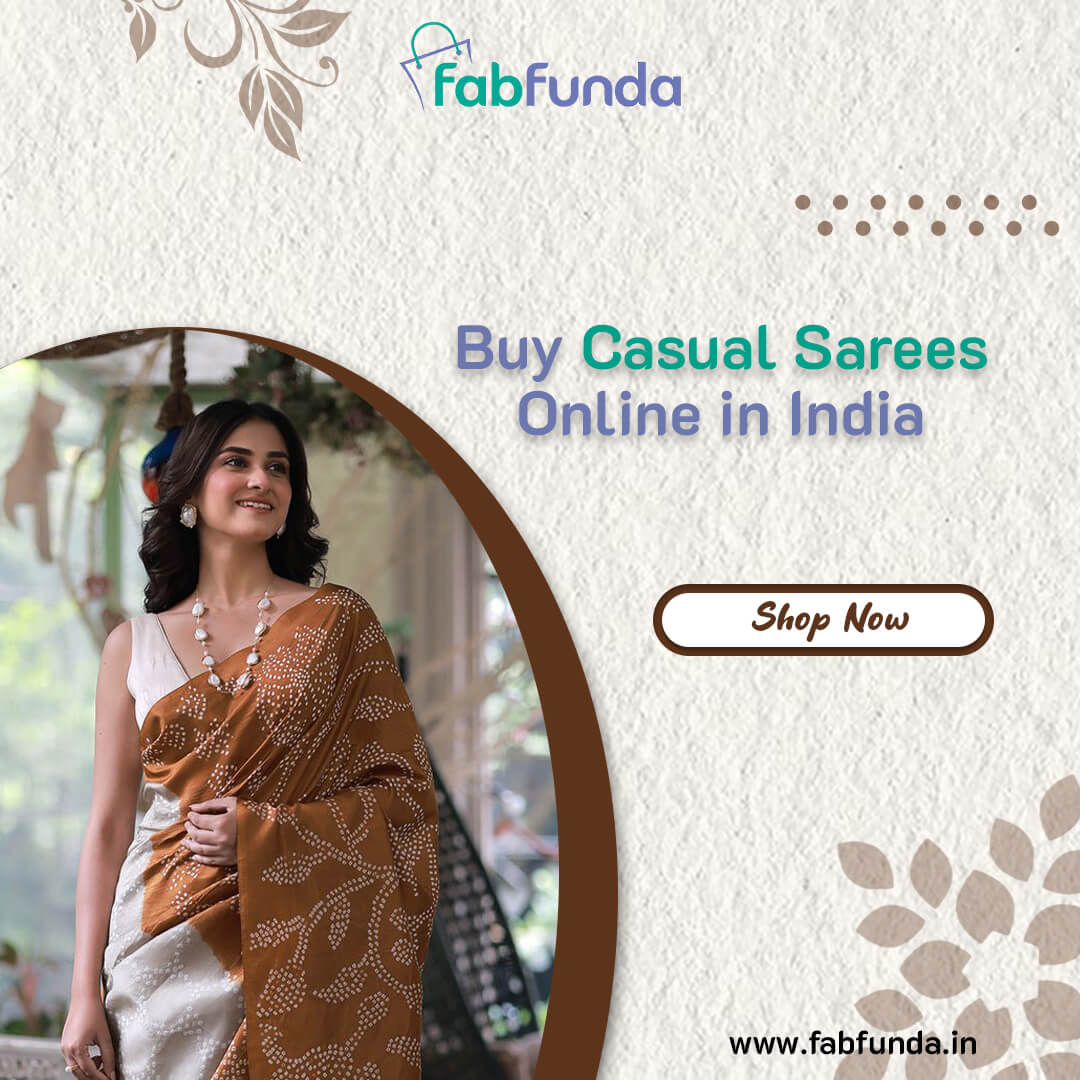 Buy Casual Sarees Online in India