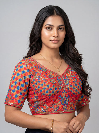 Festive Wear Rani Pink Blouse