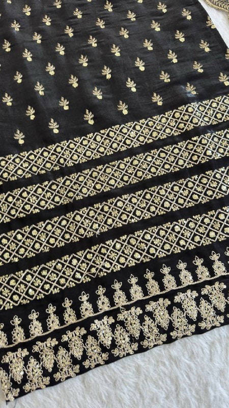 Premium Party Wear Kurta Set with Embroidery And Churidar Pants