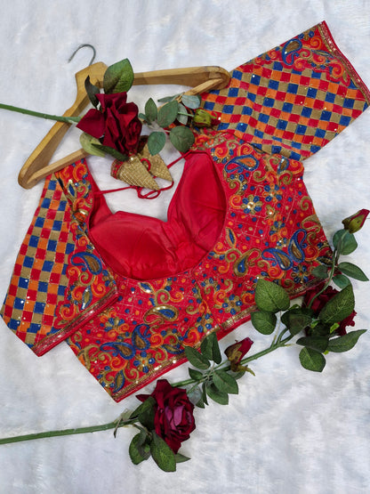 Festive Wear Rani Pink Blouse
