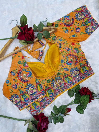 Wedding Wear Embroidered Readymade Blouse