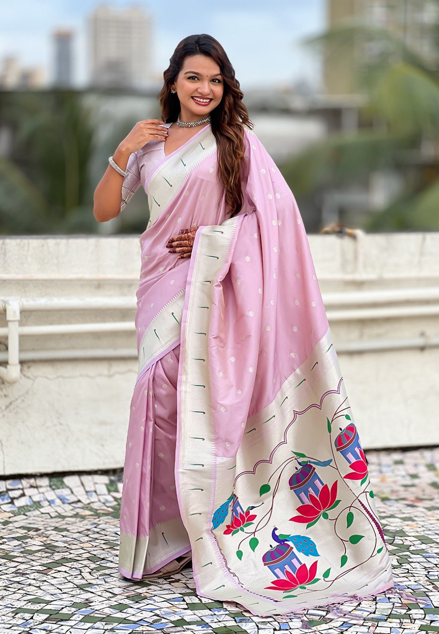 Elegant Zaro Woven Kalyani Paithani Silk Saree