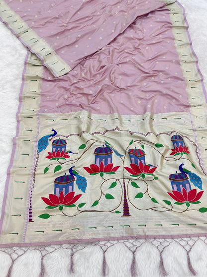 Elegant Zaro Woven Kalyani Paithani Silk Saree