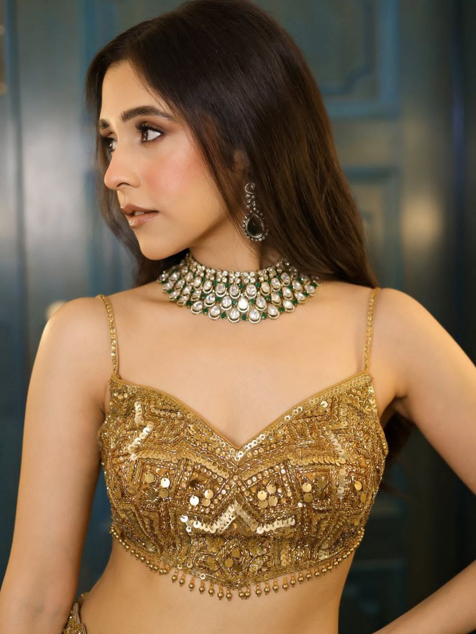 Butterfly Net Lehenga with Heavy Embroidery & Sequins Work