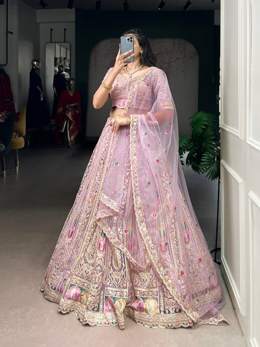 Hand-Crafted Bridal Lehengas with Intricate Mughal Embroidery