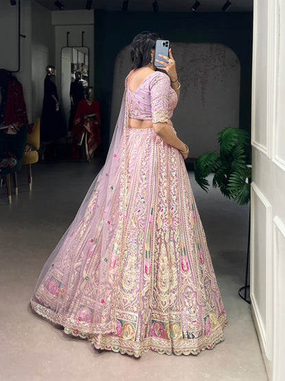 Hand-Crafted Bridal Lehengas with Intricate Mughal Embroidery
