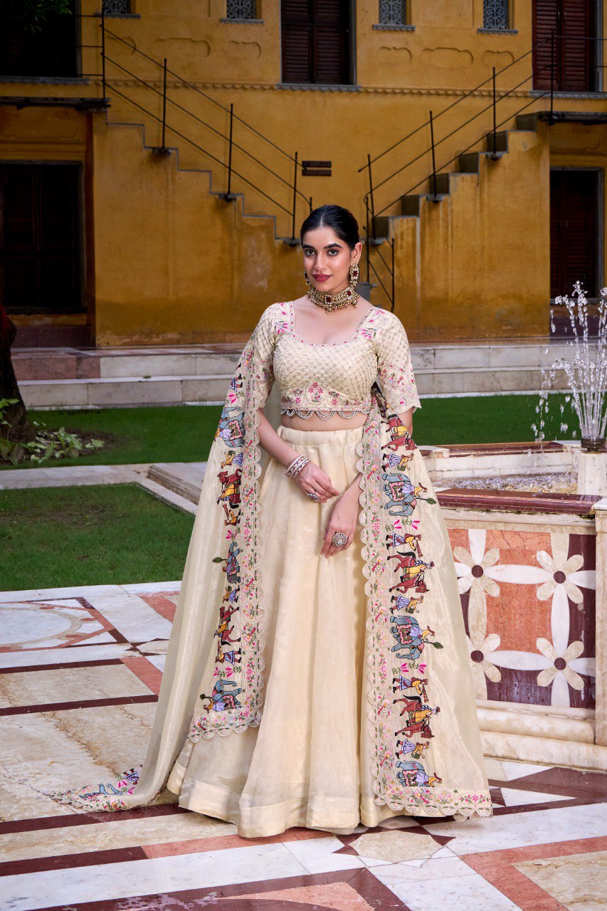 Exclusive Designer Lehengas with Traditional Miniature Work