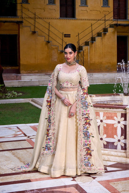 Exclusive Designer Lehengas with Traditional Miniature Work