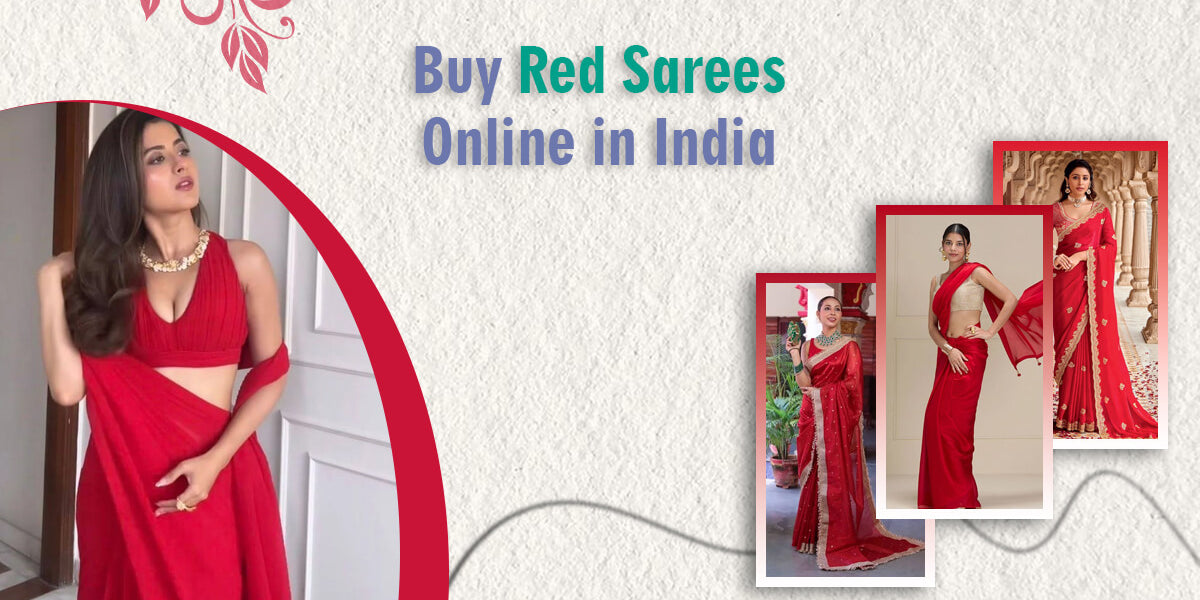 Buy Red Sarees Online in India
