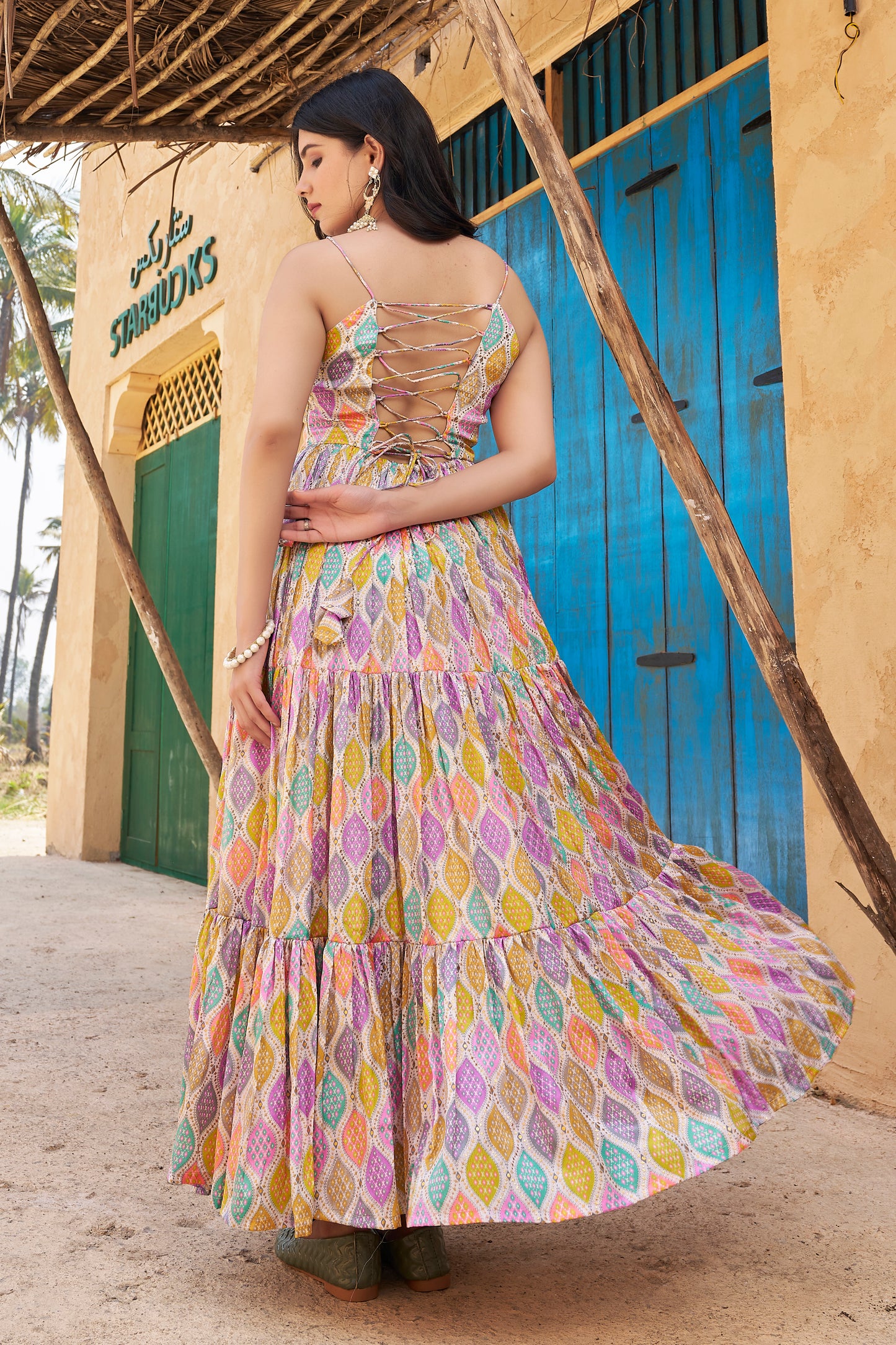 Stylish Backless Light Purple One Piece Gown