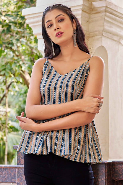 Mahasri Rayon Sleeveles Top