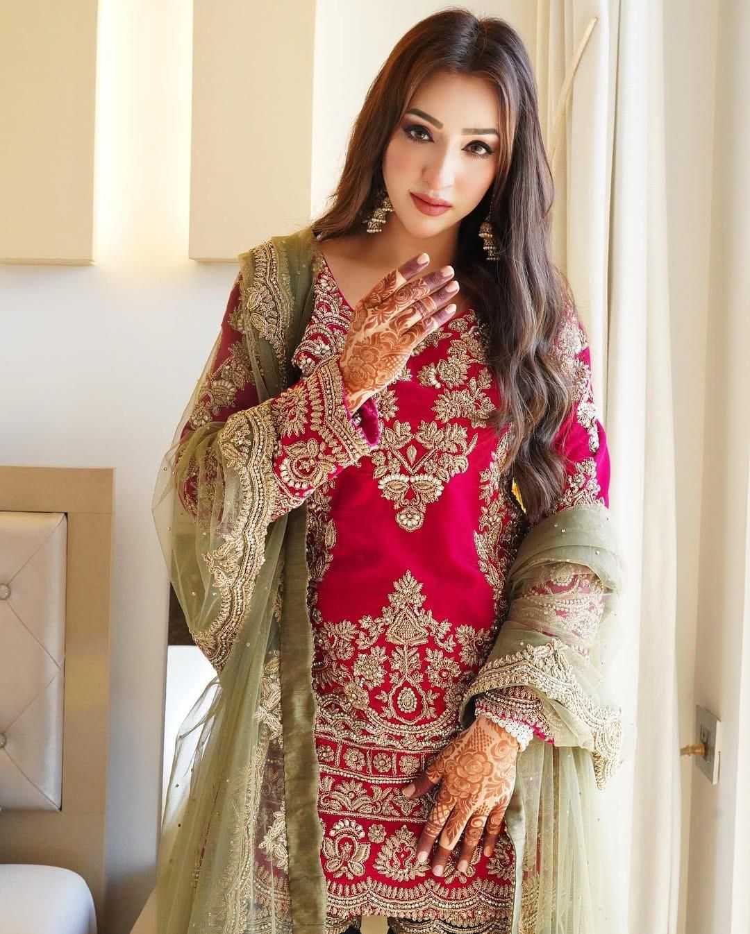 Heavy Zari Embroidered Designer Kurta with Sharara