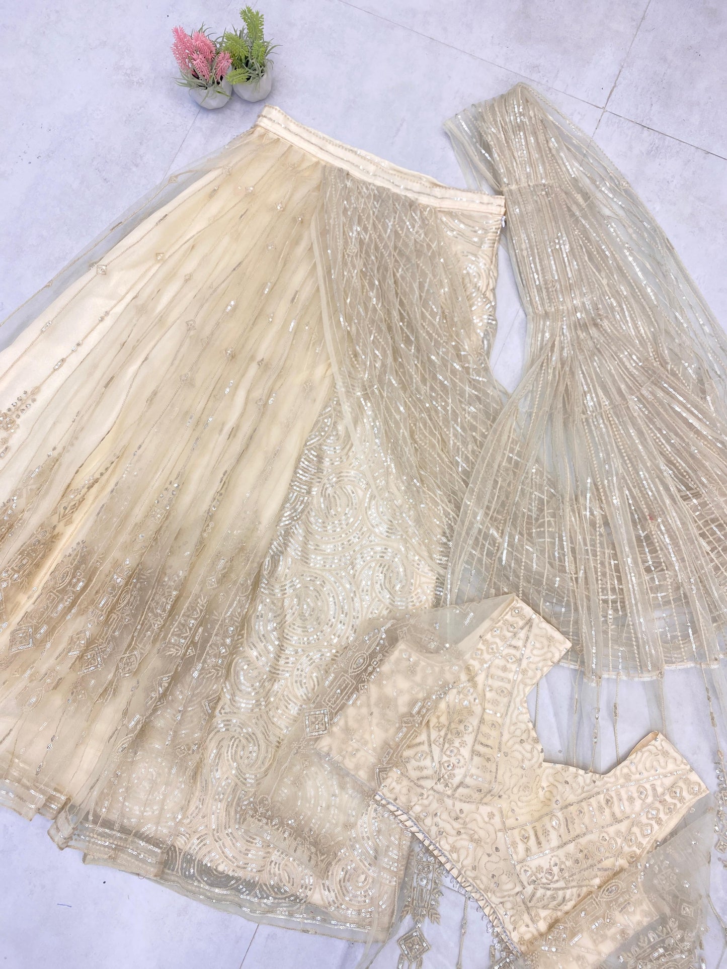 Butterfly Net Golden Embroidered Ready to Wear Saree