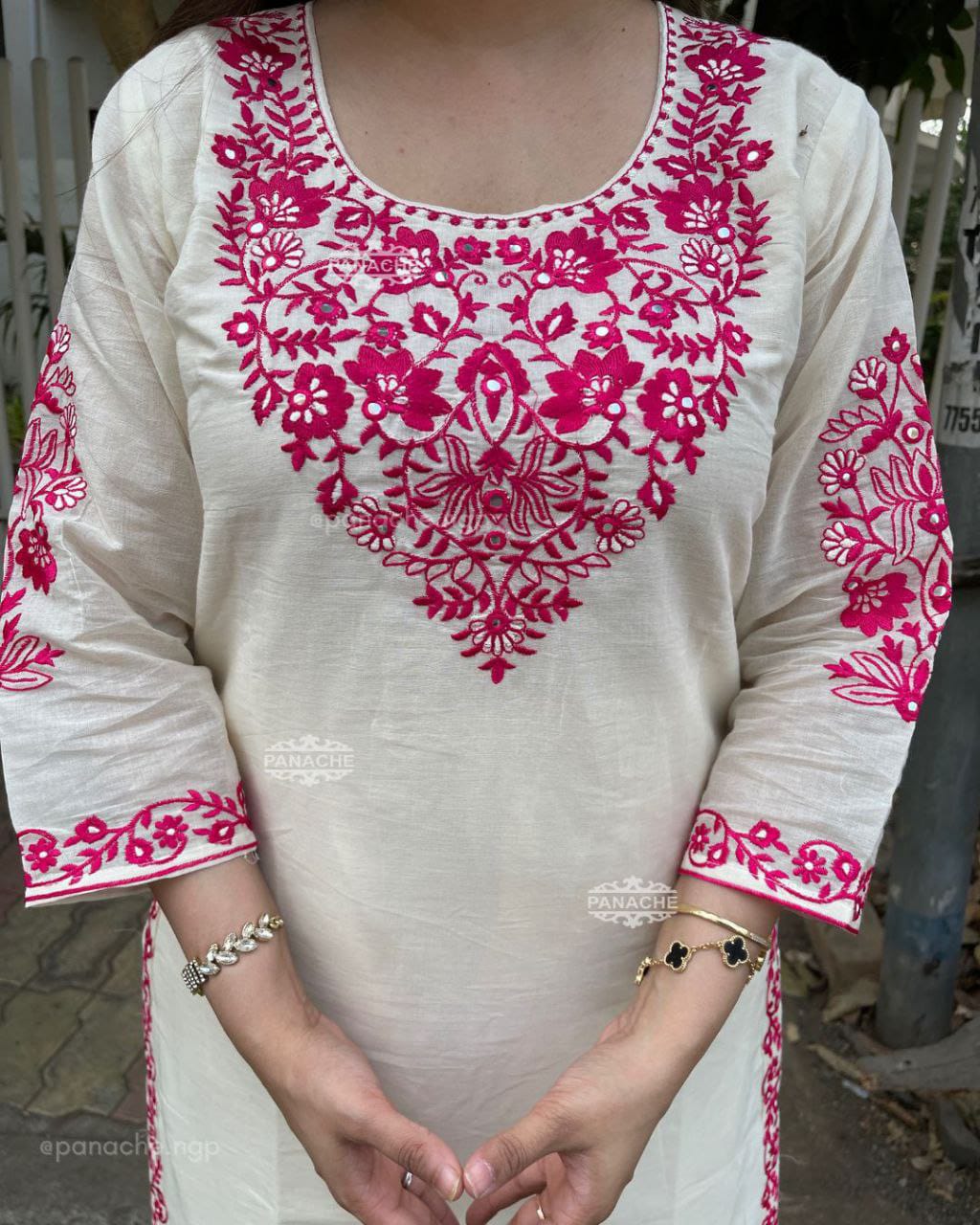 Designer Banarasi Embroidered Kurti Set for Women