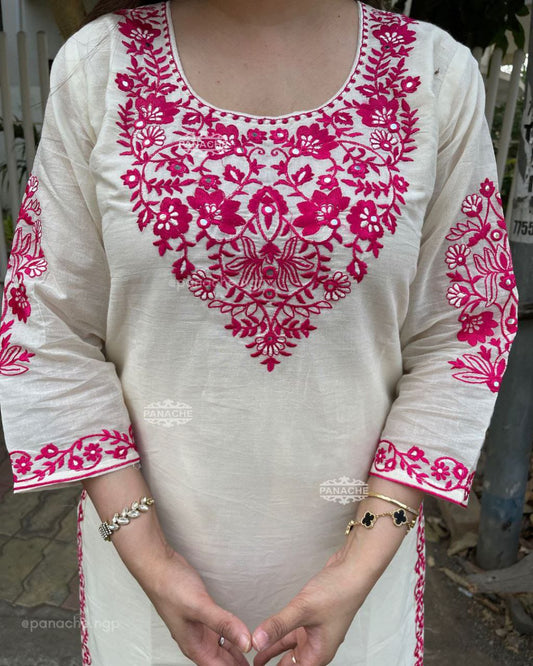 Designer Banarasi Embroidered Kurti Set for Women