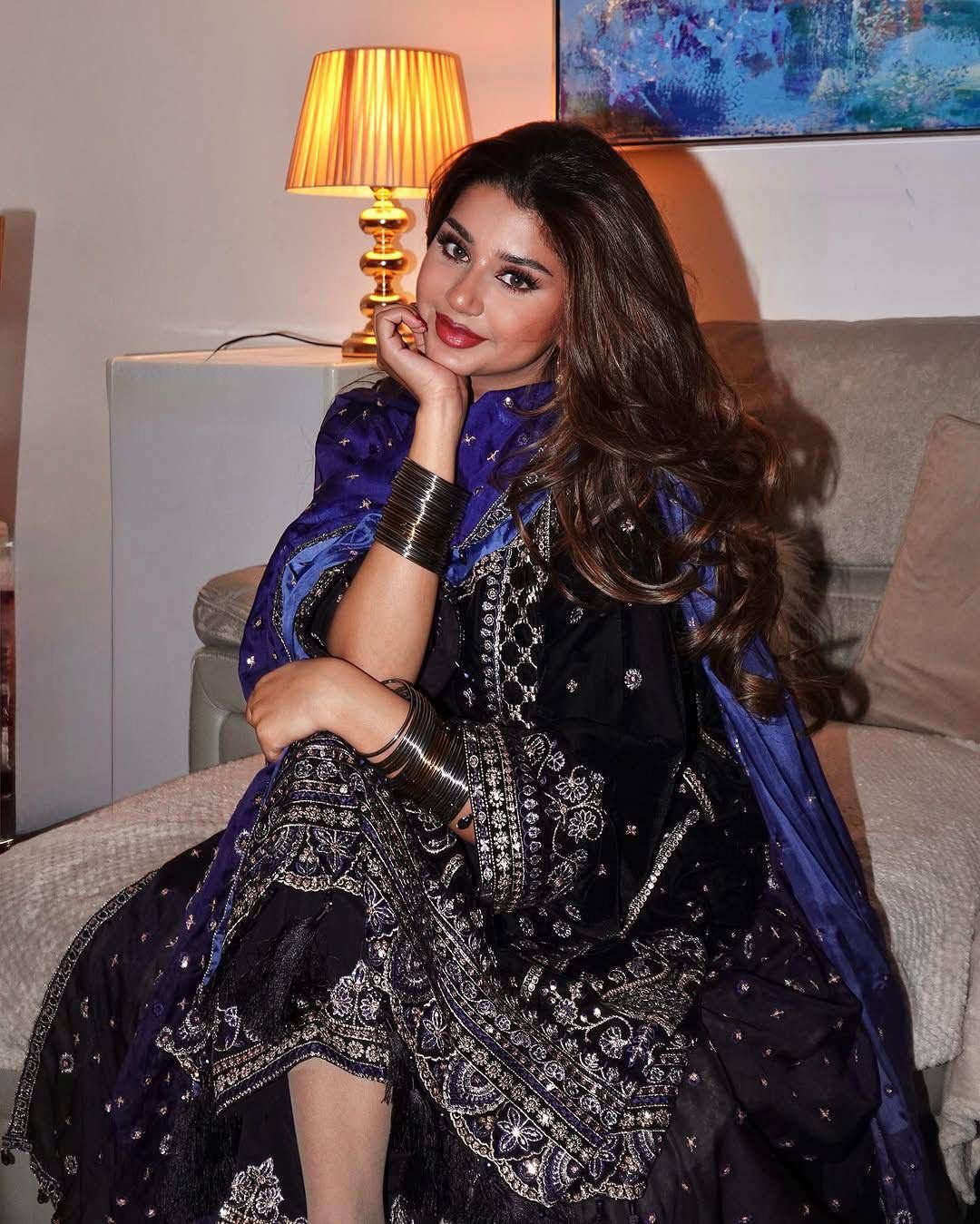 Black Zari Embroidery Work Velvet Palazzo Suit Set