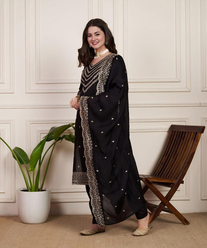 Premium Chanderi Silk Ready to Wear Suit