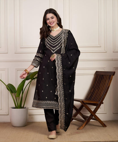 Premium Chanderi Silk Ready to Wear Suit