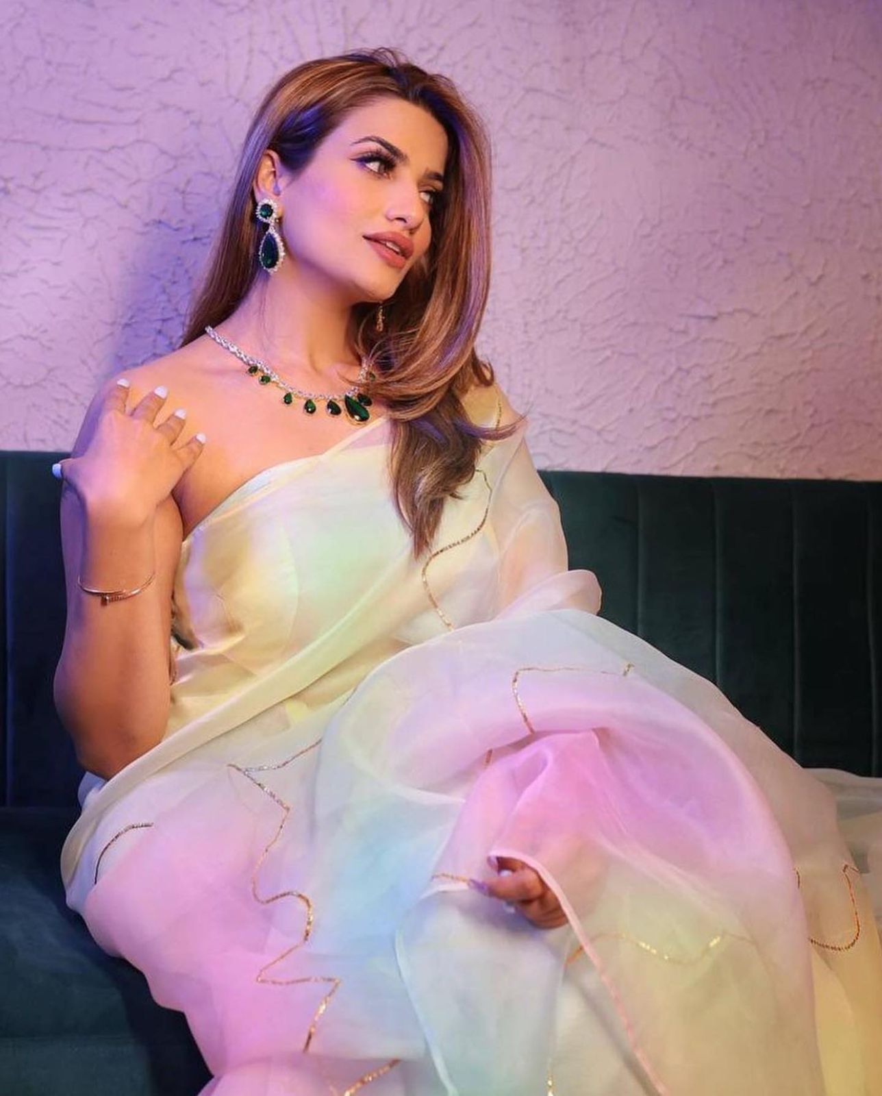 Lightweight Digital Printed Tebi Silk Saree