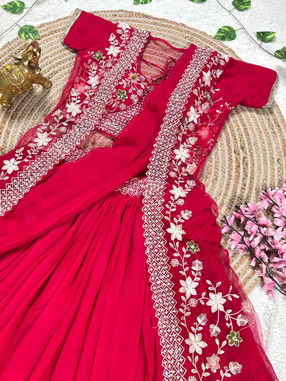 Beautiful Heavy Work Jacket Style Lehenga