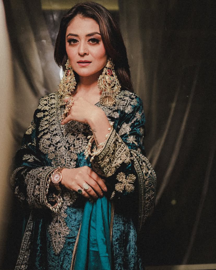 Premium Velvet Sequins Embroidery Suit with Dupatta