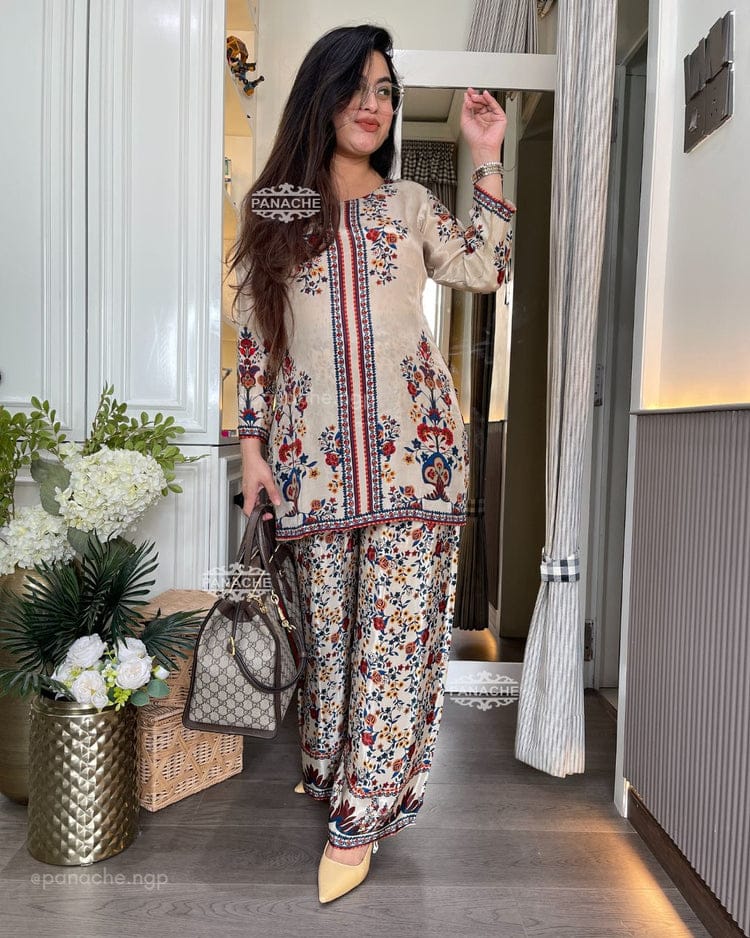 Premium Soft Cotton with Beautiful Digital Print Co-Ord Set