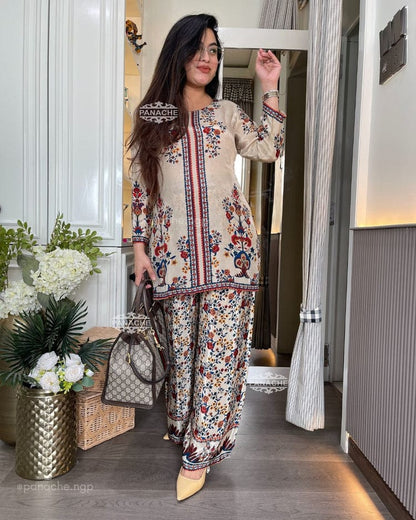 Premium Soft Cotton with Beautiful Digital Print Co-Ord Set