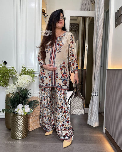 Premium Soft Cotton with Beautiful Digital Print Co-Ord Set