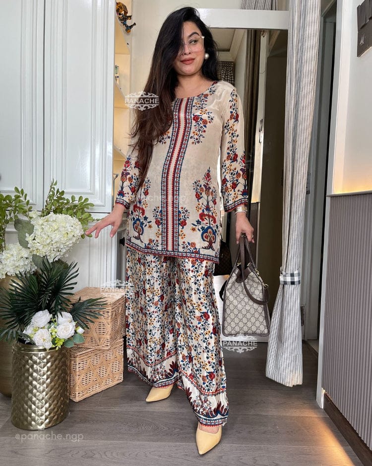 Premium Soft Cotton with Beautiful Digital Print Co-Ord Set