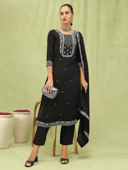 Viscose Roman Silk Kurta Pant set