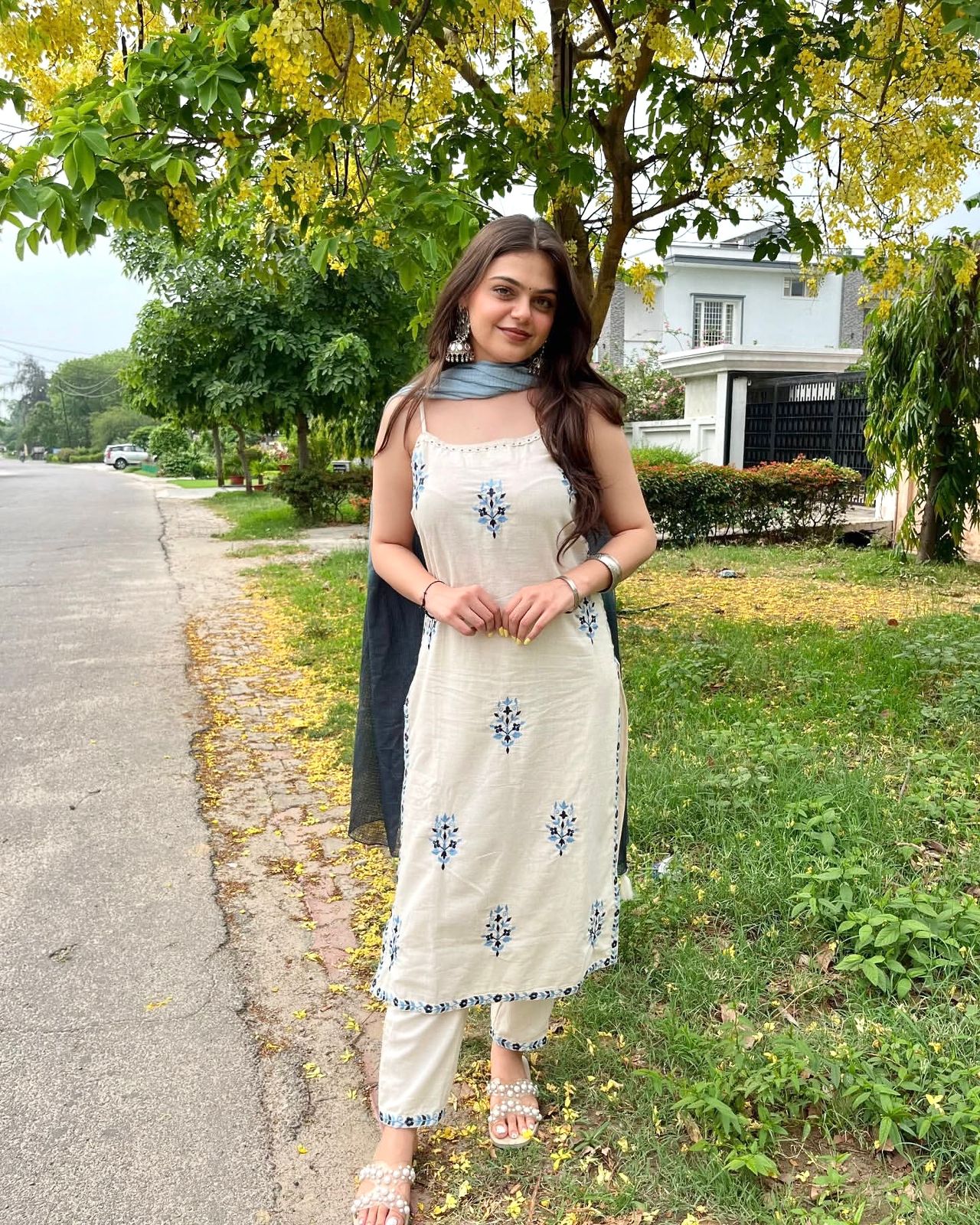 Summer Breeze Khadi Cotton Kurta Set for Women