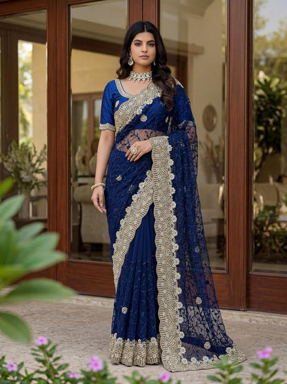 Luxury Embroidered Saree for Wedding And Festive Collection