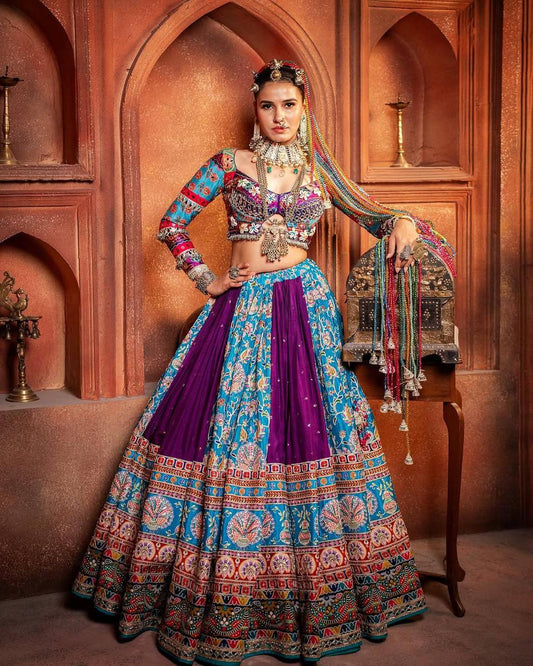 Muslin Cotton Digital Print Navratri Lehenga Choli