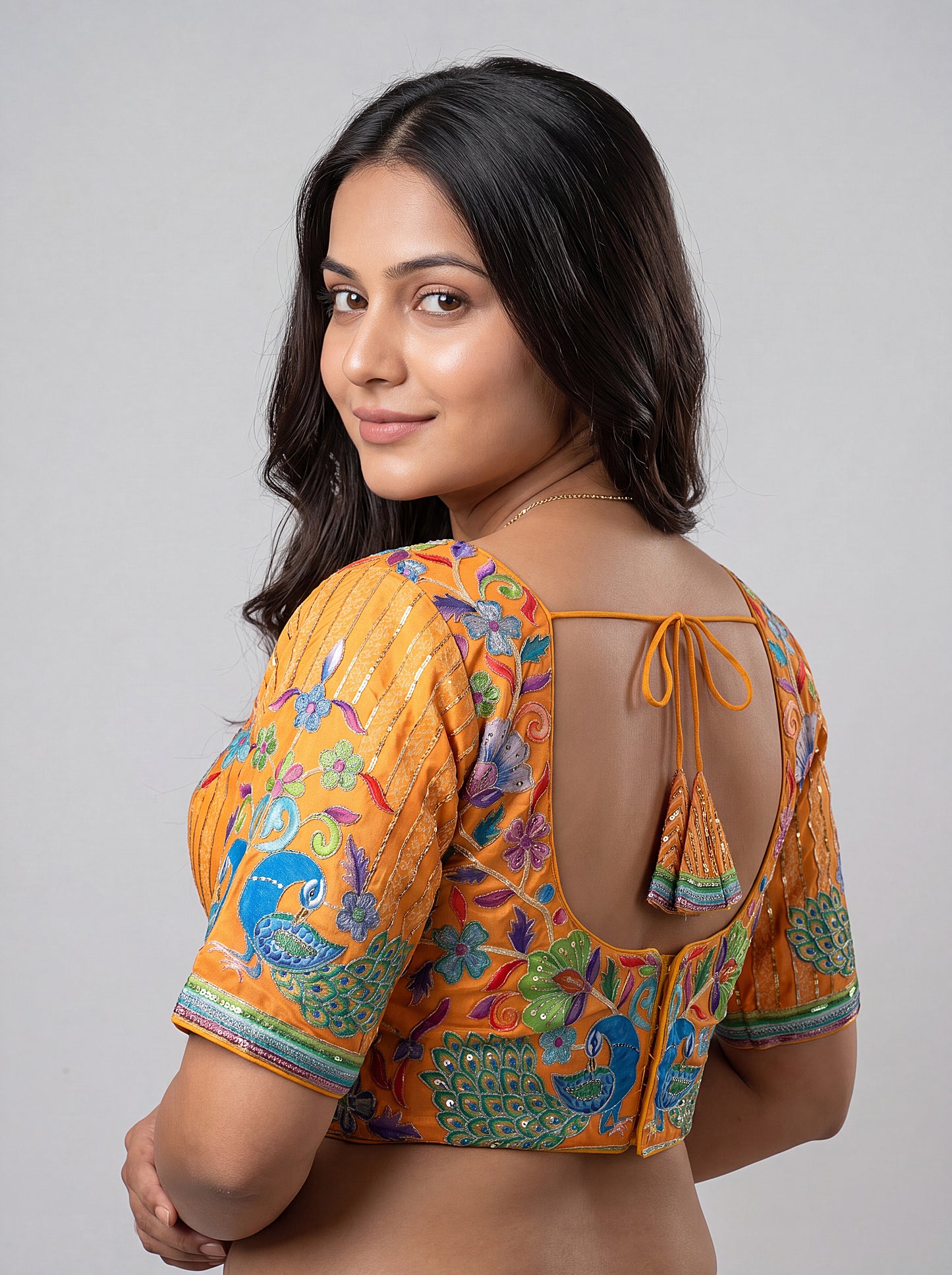 Buy Designer Yellow Readymade Blouse