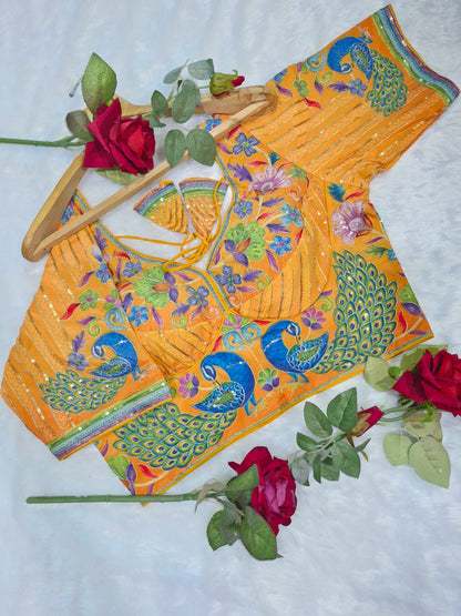 Buy Designer Yellow Readymade Blouse