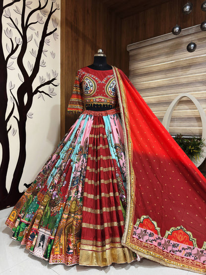 Geeta Rabari Inspired Muslin Cotton Navratri Lehenga