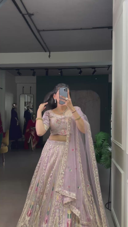 Hand-Crafted Bridal Lehengas with Intricate Mughal Embroidery