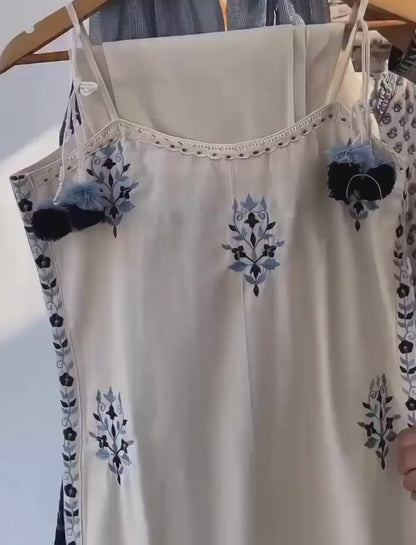 Summer Breeze Khadi Cotton Kurta Set for Women