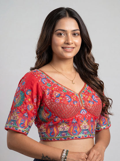 Beautiful Rani Pink Readymade Blouse